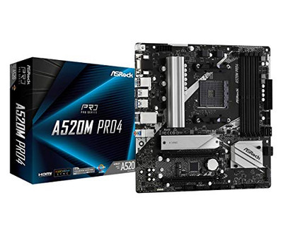ASRock AMD Ryzen 3000/4000 A520 Chipset Micro ATX Motherboard