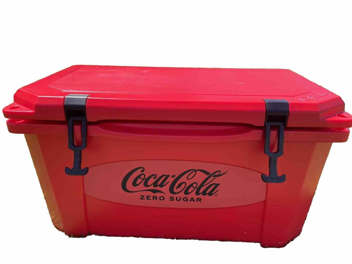 Coca Cola Coke Zero Grizzly Cooler 45 Qt Red. New. Rotomolded | eBay