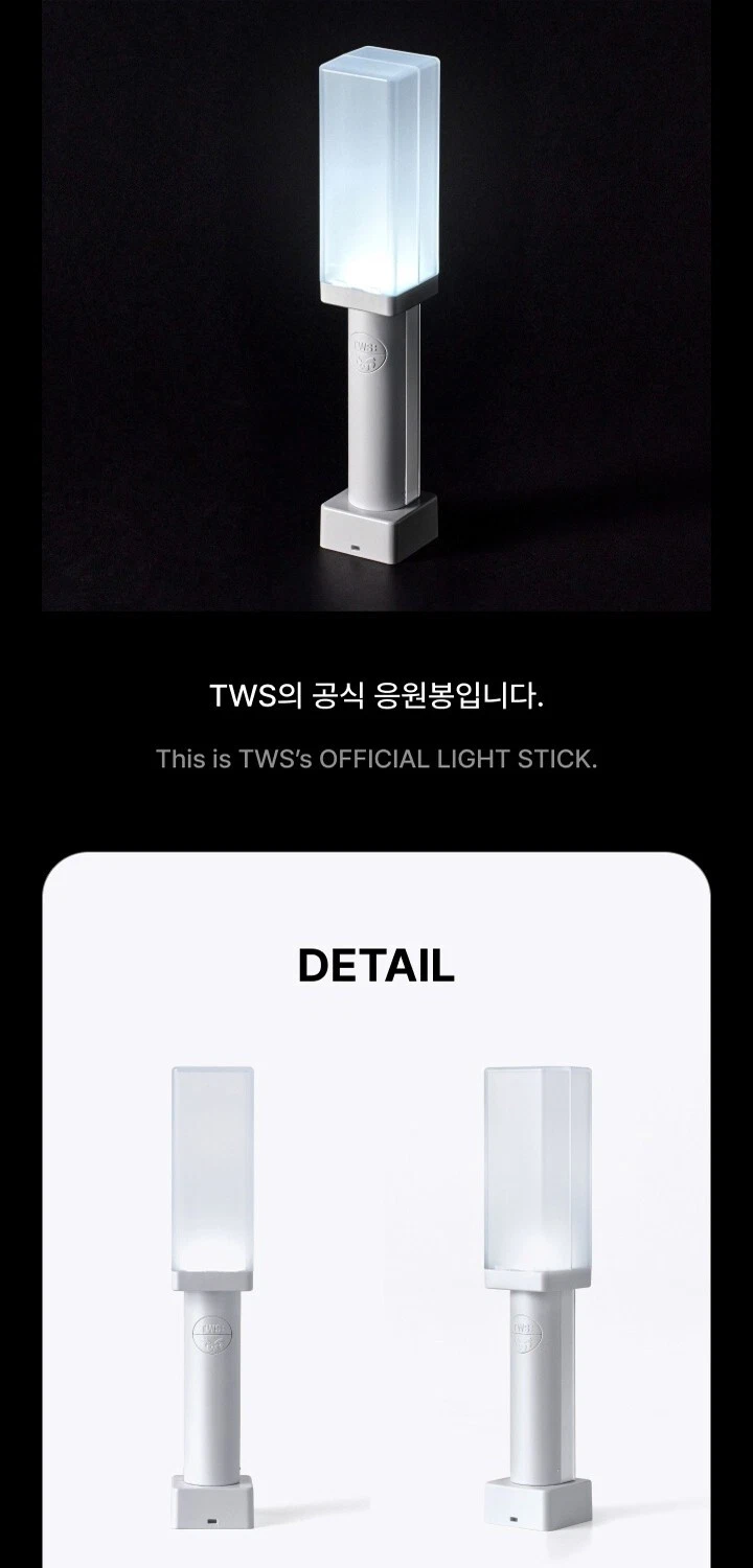 TWS OFFICIAL LIGHT STICK with Strap, Bag, 3 Sticker, Manual