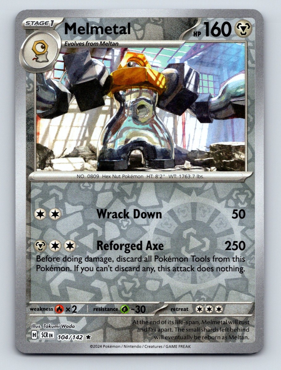 Stage 1 Melmetal HP 160 Wrack Down Reforged Axe Rarity Gray Image
