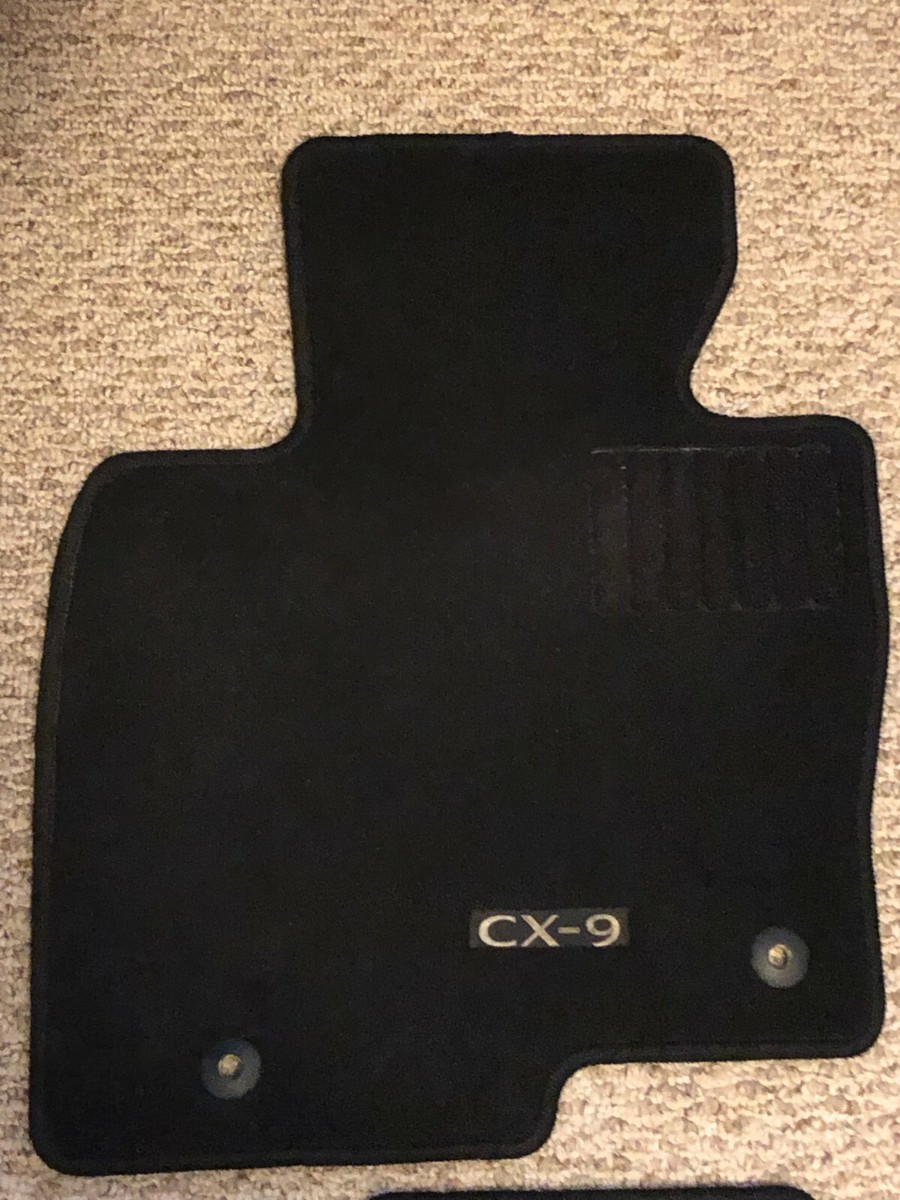 2016-2023 Mazda CX-9 Genuine OEM Carpet Floor Mats Set Black 8pc