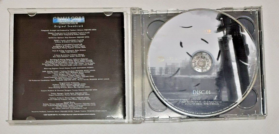 Crisis Core Final Fantasy VII 7 Original Soundtrack OST CD SQUARE