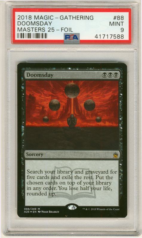 MAGIC MTG MASTERS 25 DOOMSDAY #88 FOIL PSA 9 MINT #* | eBay