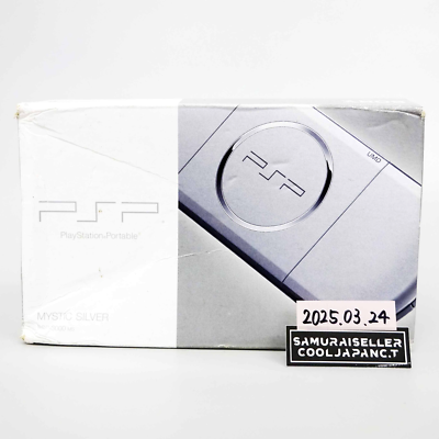 Sony PSP-3000 Portable Mystic Silver Handheld System for sale