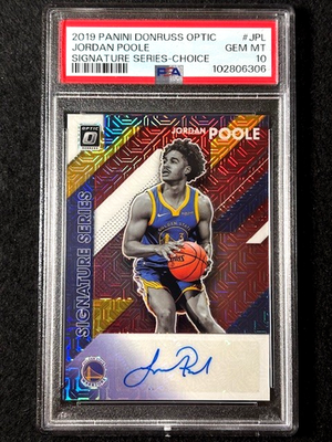 2019 donruss optic jordan poole Auto サイン 2019 donruss optic