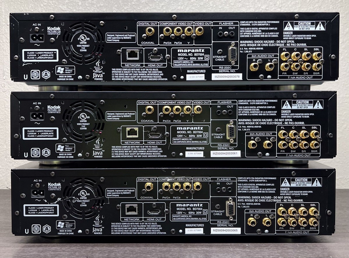 Marantz BD7004 Blu Ray DVD CD Player #TL-335 | eBay