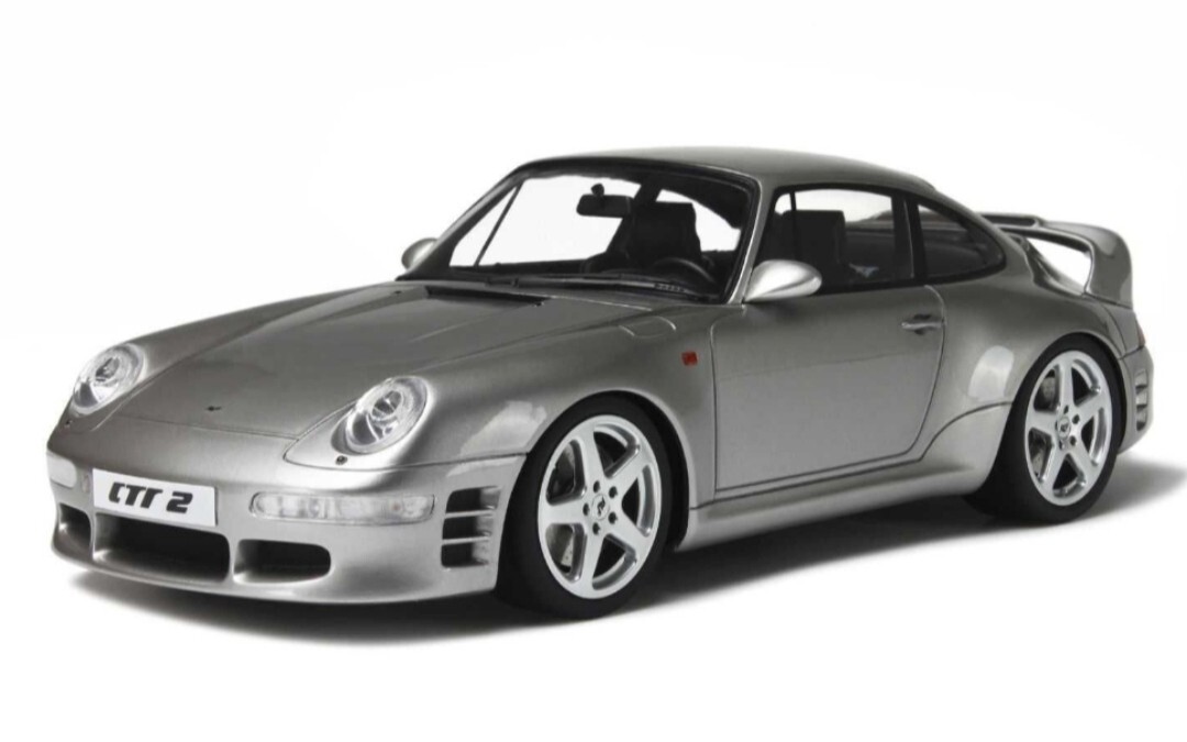 Porsche 911 993 RUF CTR2 Coupe 2-Door 1996 Silver 1:18 GT Spirit