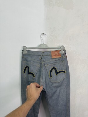 Evisu Inside Out Selvedge Reversible Denim JeansSize: Men's US 28