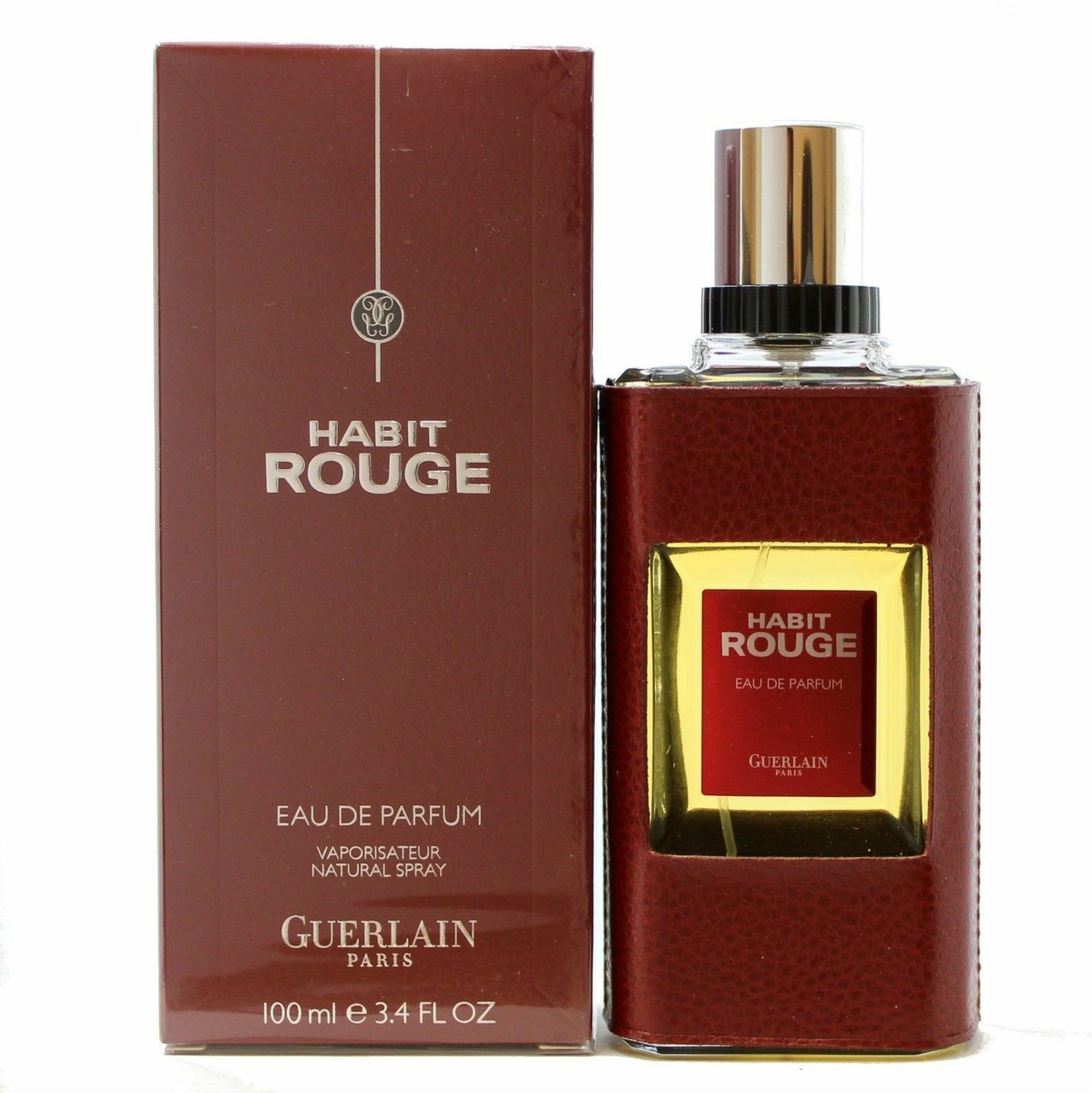GUERLAIN HABIT ROUGE EAU DE PARFUM SPRAY 100 ML/3.4 FL.OZ. VINTAGE