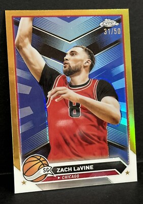 2024 Topps Chrome Basketball Zach LaVine Gold Refractor /50 | eBay