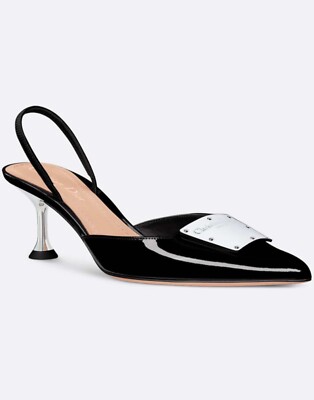 CHRISTIAN DIOR La Parisienne Slingback Pump Heel Sandals, 37EU/7US