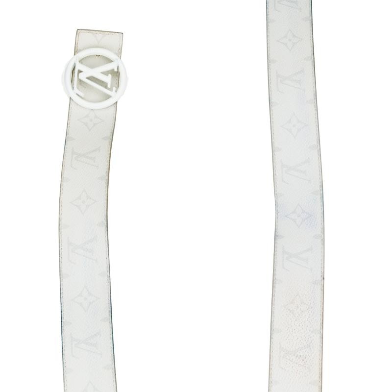 LOUIS VUITTON Santur LV Circle M0169 Belt Monogram PVC Leather