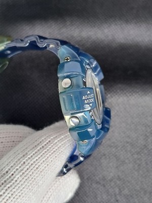 RARE CASIO Vintage Digital Watch FROGMAN BLUE JELLY BGW-103 BABY-G