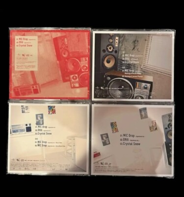 BTS MIC Drop DNA Crystal Snow CD 4 Type Set Japan Official | eBay