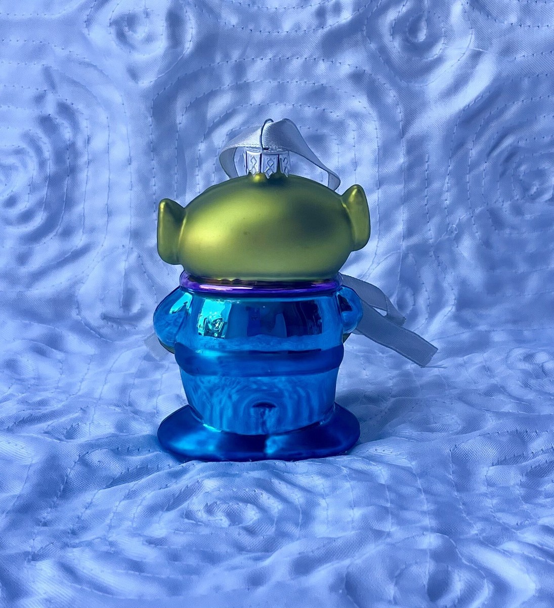 Disney Pixar Toy Story Alien Glass Ornament Pizza Planet RARE