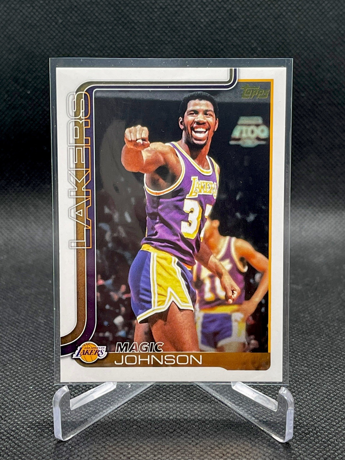 Magic Johnson 2025 Topps #255 Golden Mirror Image Variation /(SSP