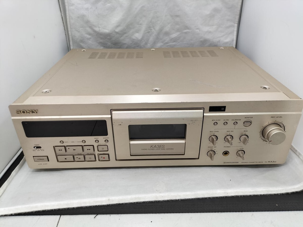 SONY TC-KA3ES Stereo Cassette Deck Player Silver Good | eBay