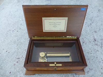 Vintage Swiss Reuge Romance Music Box 72 Key Play 3 Songs (Watch