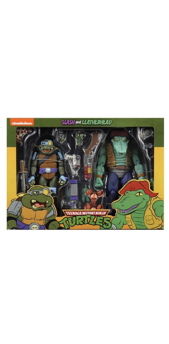 NECA TMNT Teenage Mutant Ninja Turtles Slash and Leatherhead 2