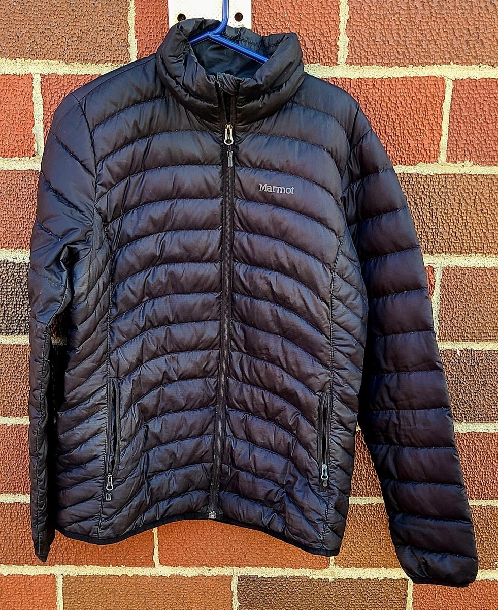 Marmot Insulated Down Puffer Jacket Womens L 600 Fill Full Zip Men