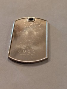 Gucci Dog Tag Necklace for sale | eBay
