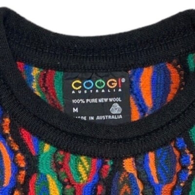 COOGI 3D knit sweater wool M size black good condition | eBay