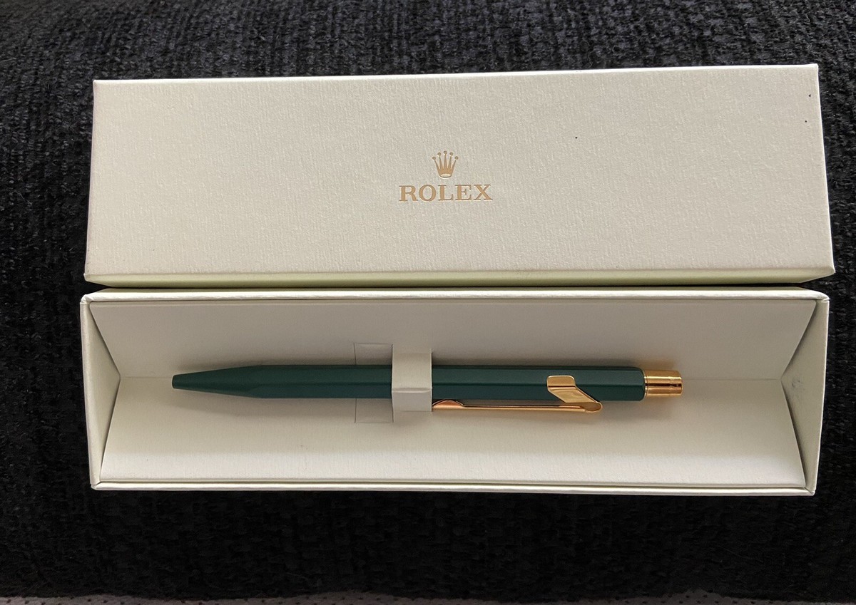 100% Original Rolex Green Pen Caran d'Ache 858 Novelty Green Gold