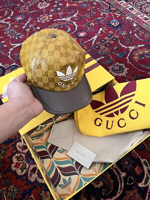 Adidas x Gucci Baseball Hat Unisex size Small 57mm Original