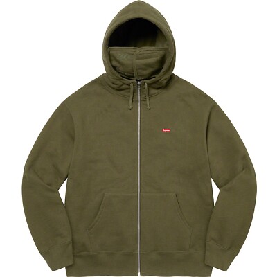 Supreme Small Box Facemask Zip Up Hooded Sweatshirt | eBay