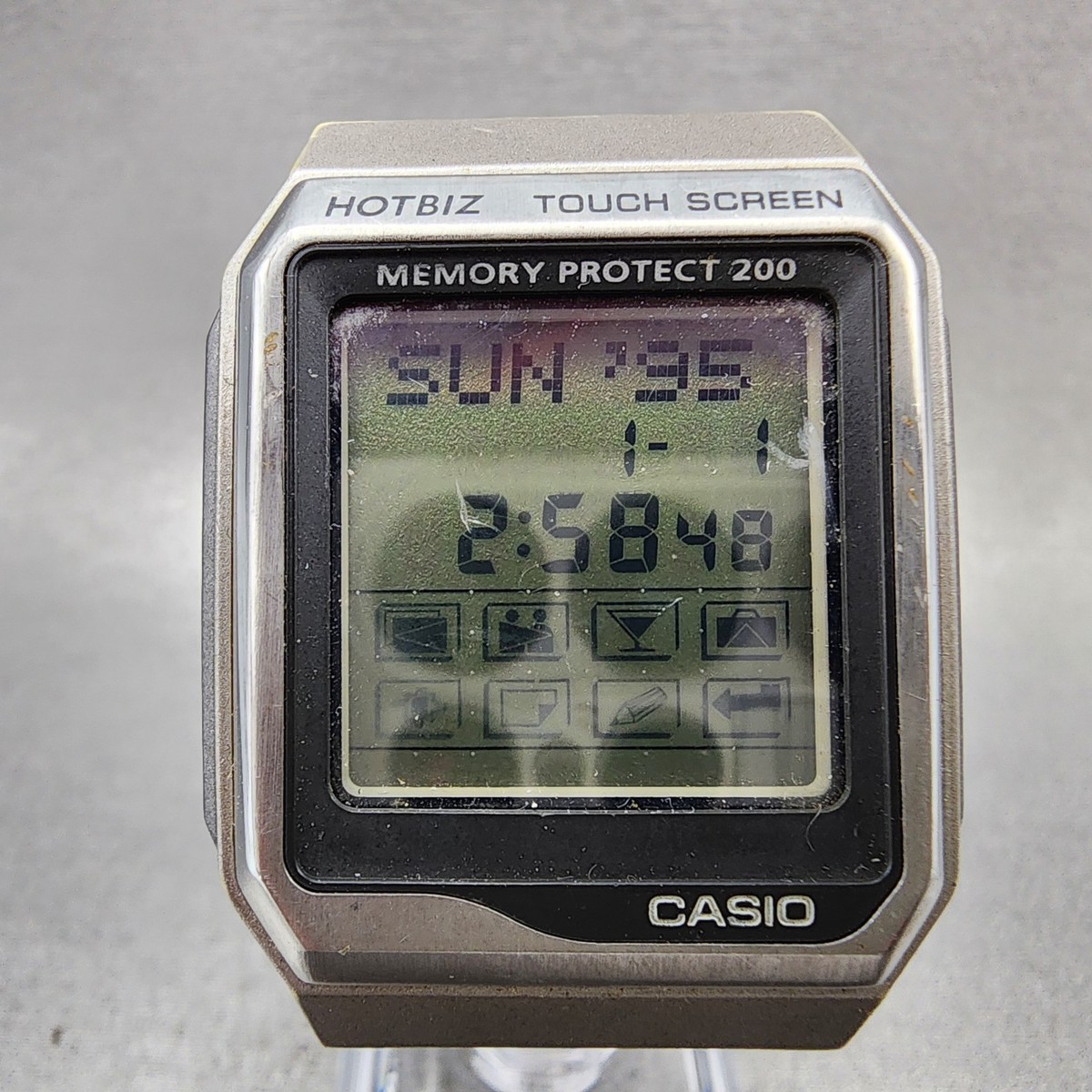 Old Casio Data Bank HOTBIZ Vdb-2100 Wrist Watch Touch Screen for