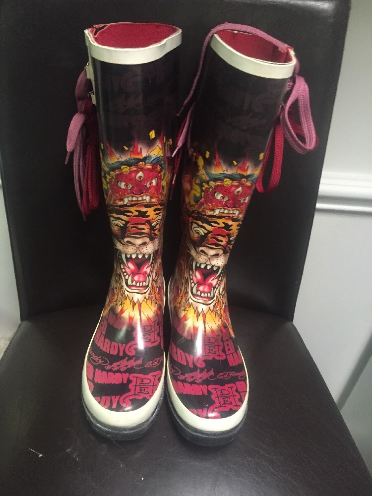 ed hardy rain/snow boots | eBay