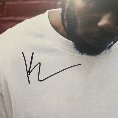 KENDRICK LAMAR-DAMN.-SIGNED-Double LP RED VINYL-Near MInt-B0026745