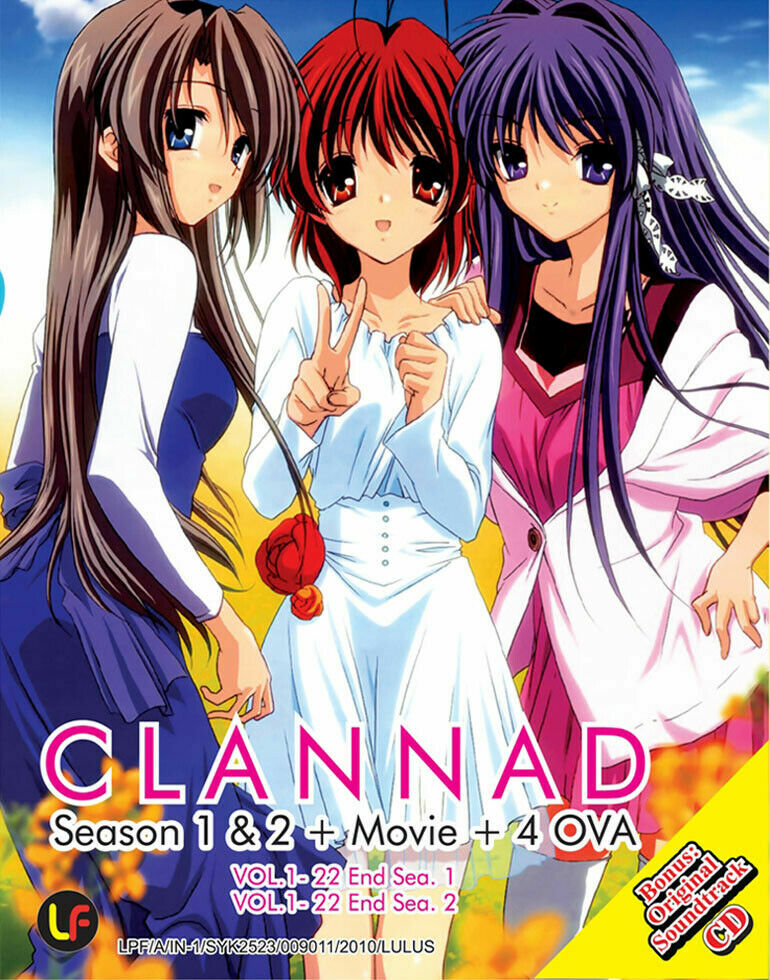 DVD Clannad Complete Box Season 1+2 + Movie + 4 OVA ENGLISH