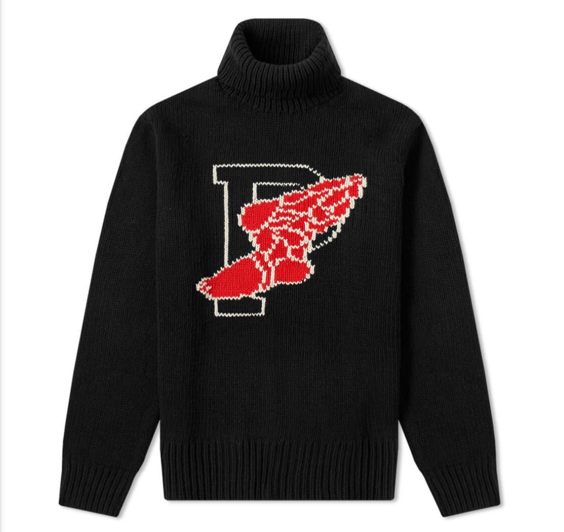 Polo Ralph Lauren P Wing Stadium turtle neck sweater Size Medium