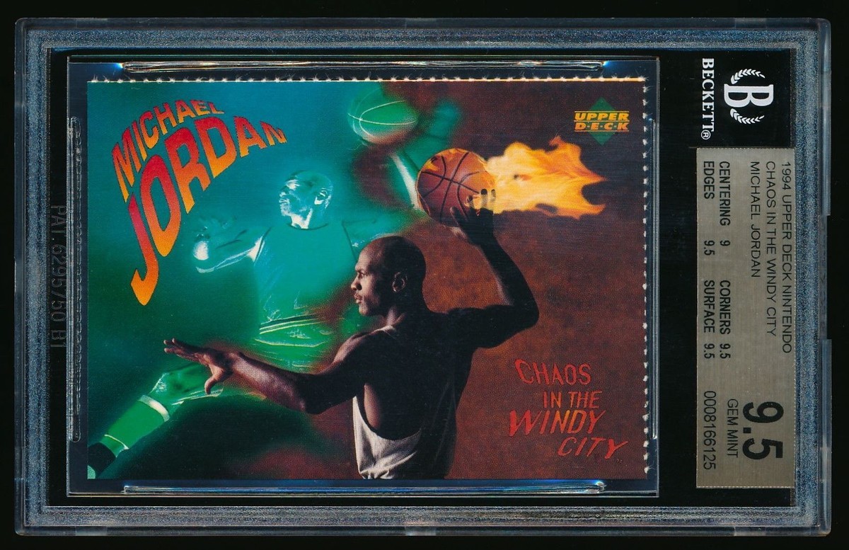 BGS 9.5 MICHAEL JORDAN 1994 Upper Deck Nintendo Chaos In The Windy
