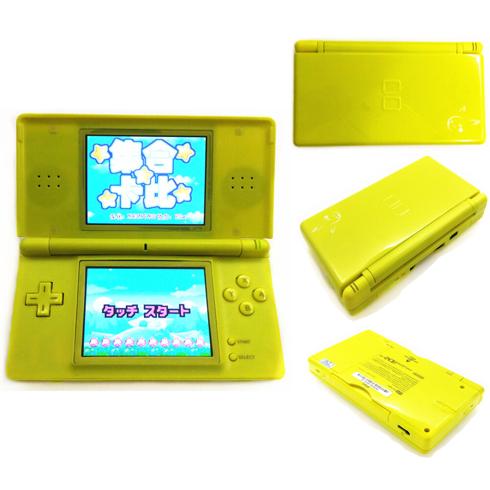 Yellow Pika chu Retrofit Nintendo DS Lite Game Console NDSL Video