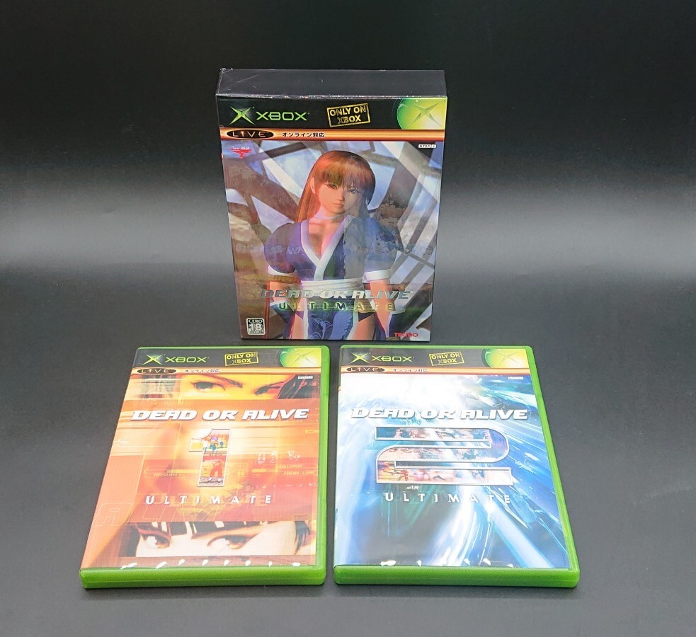 Dead or Alive Ultimate 1 & 2 Set Xbox Boxed Game with Manual Japan