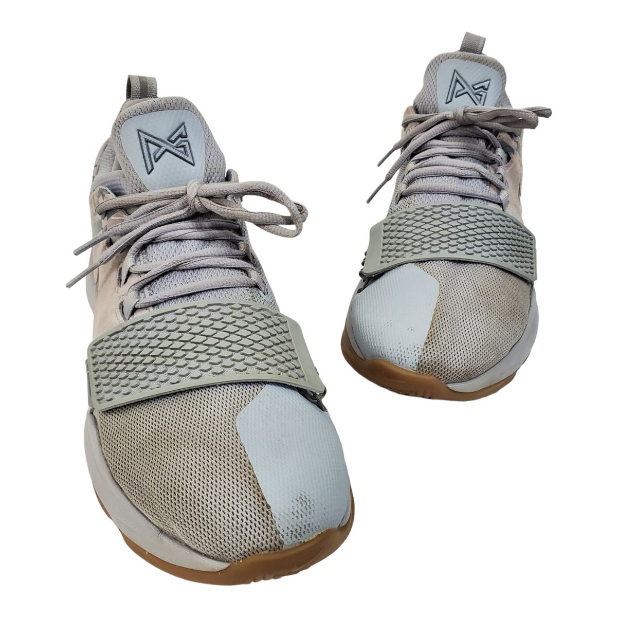 NIKE Shoes PG 1 Mens Size 8.5 Wolf Grey SUPERSTITION Basketball