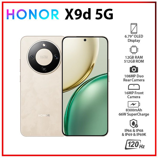 HONOR X9d 5G 12GB+512GB GOLD Dual SIM Octa Core Unlocked Android