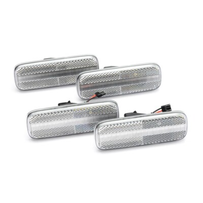 4x LED Front Rear Fender Side Marker Signal Light For 1989-1994