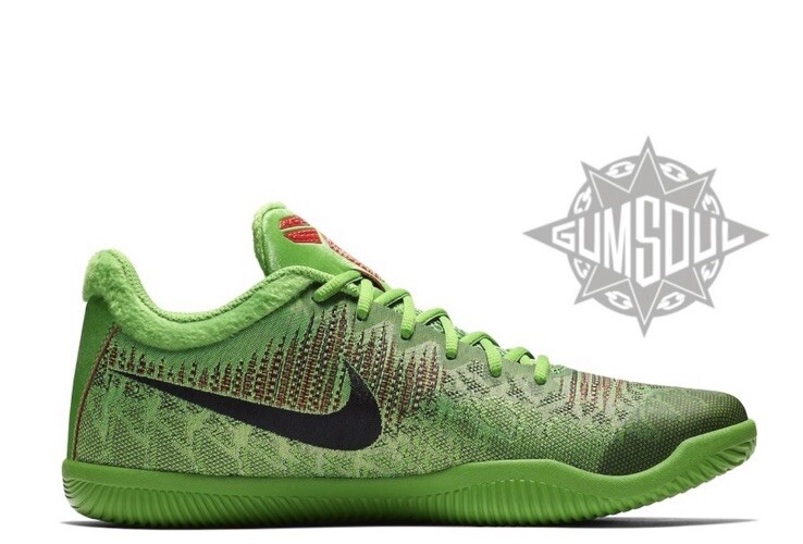 NIKE KOBE MAMBA RAGE GRINCH ELECTRIC GREEN BLACK RED 908972 300 sz