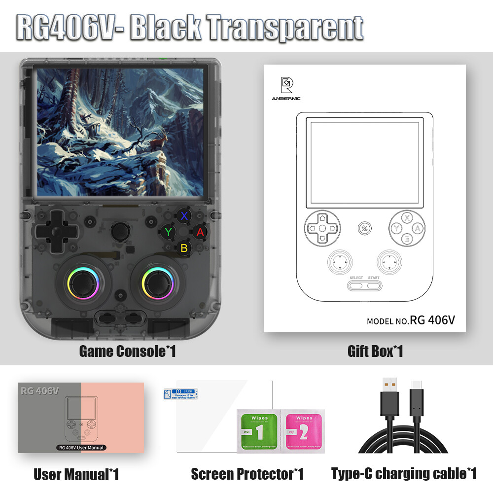 ANBERNIC RG406V Retro Game Console Android 13 WI-FI Console 4