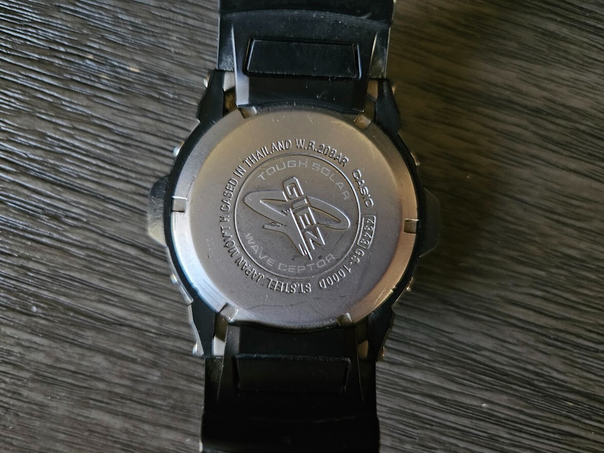 Casio G-Shock Giez GS-1000D (4343) Solar Atomic Watch Black | eBay