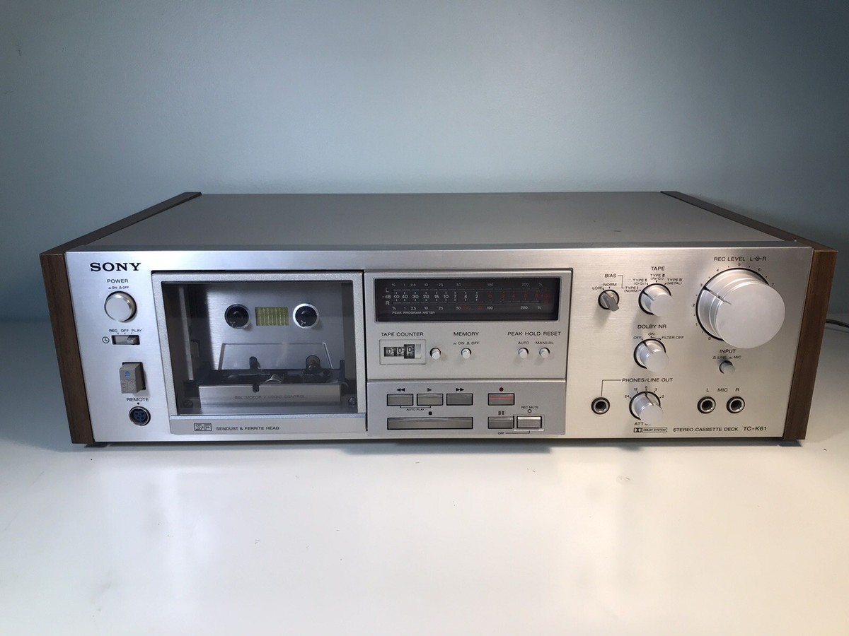 Sony TC-K61 Stereo Cassette Deck For Repair Powers On But Weak