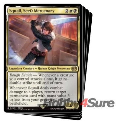 Foil】ボーダーレス 英語 SeeDの傭兵、スコール mtg SeeDの傭兵