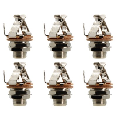 Pure Tone Mono Multi-Contact 1/4 inch Nickel Output Guitar Jack