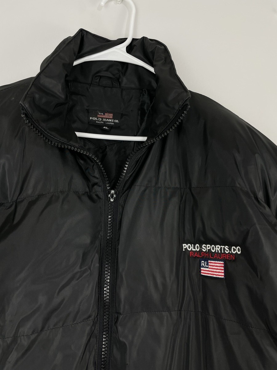 VINTAGE 90s Polo Sport Ralph Lauren Down Puffer Jacket Men's XL