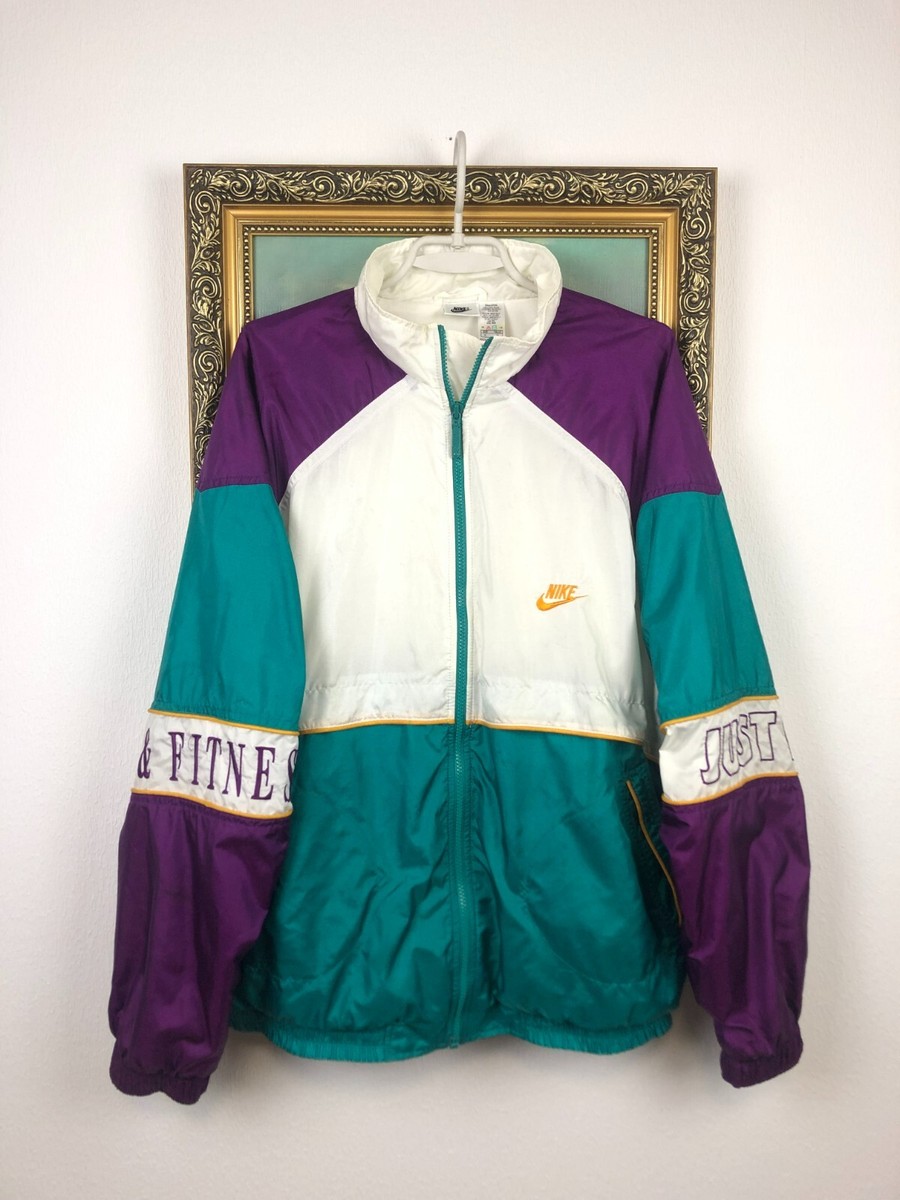 Vintage 90's Nike Jacket Track Top Just Do It Mens Swoosh