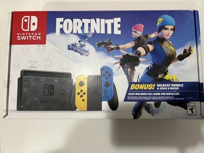 Nintendo Switch Fortnite Wildcat Bundle USA Version *NO CODE* Open