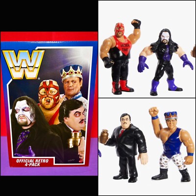 2023 Mattel Creations - WWE Retro 4-Pack Wave 3 Figure Set